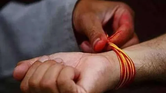 South African teacher cut kalawa of hindu Students 