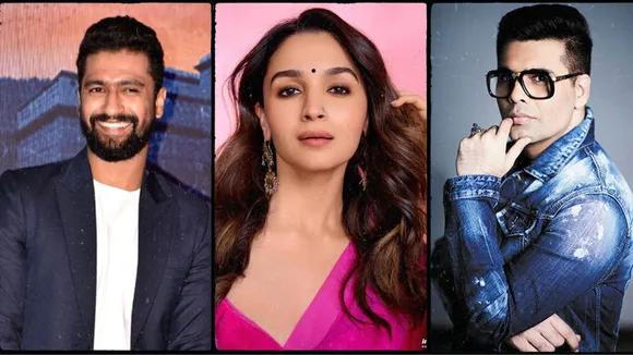 vicky kaushal, karan johar, alia bhatt image