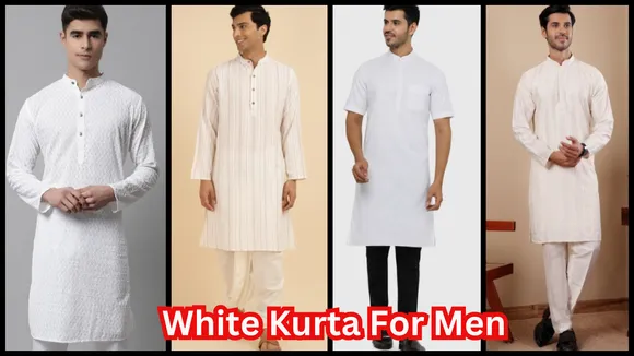 White Kurta For Men