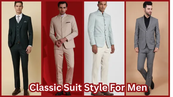 Classic Suit Style For Men