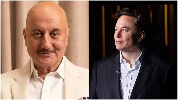 Anupam Kher vs Elon Musk image