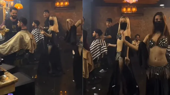 hair saloon girl dance video