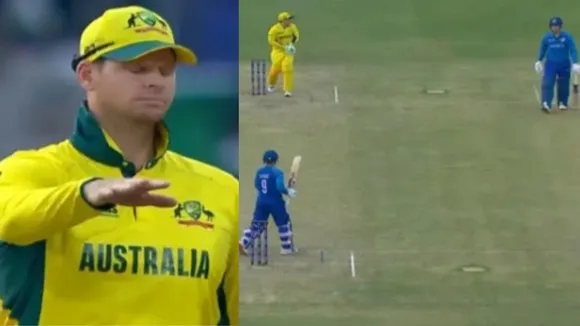 Champions Trophy Australia Captain Steve Smith decision to withdraw run out appeal against Afghanistan Noor Ahmad during AFG vs AUS winning hearts watch video