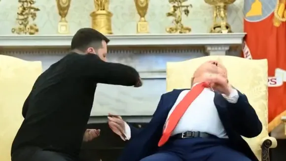 viral video zelensky and trump meeting video