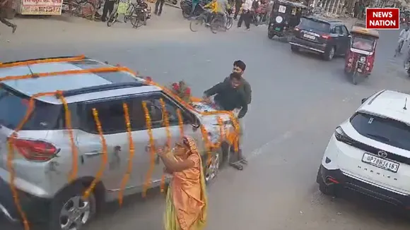 Viral accident video Raebareli 