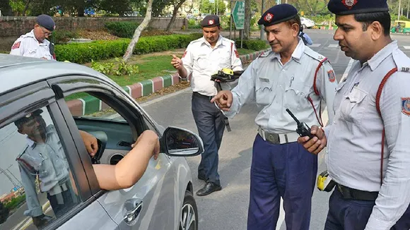 Delhi police Special traffic campaign 