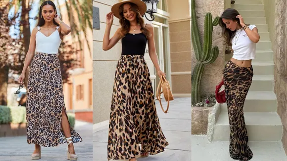 Leopard Print Skirt For Women