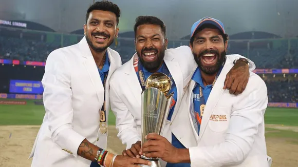 When we are all under pressure Hardik is the most confident guy Axar Patel praises hardik Pandya after winning Champions Trophy  