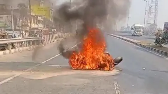 vaishali bullet catches fire