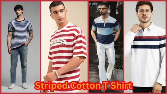 Striped Cotton T Shirt