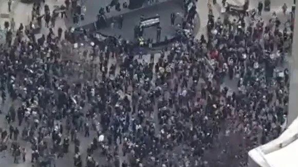 Protest against US Prez Donald Trump  