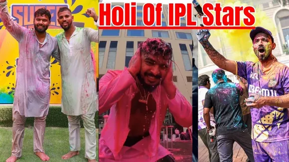 Holi of IPL stars