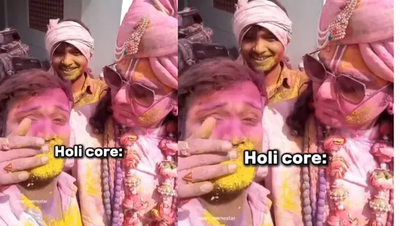 Aniruddhacharya Ji Maharaj holi celebration 