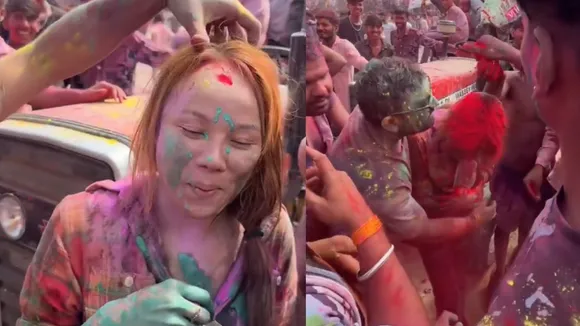 pushkar holi viral video