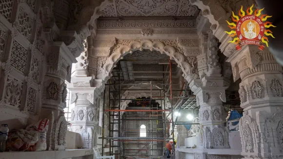 Ram Mandir New Photos Ram Darbar Singhasan Ready in Ayodhya