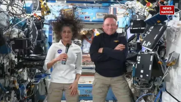 Sunita Williams and Butch Wilmore talk in space
