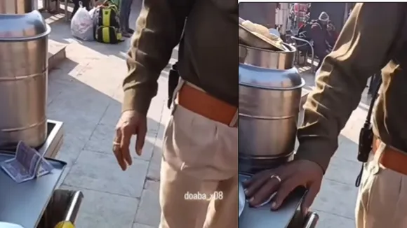 viral policeman video on social media