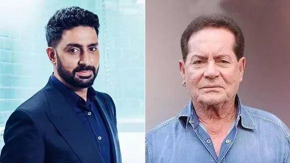 Abhishek  Bachchan and Salim Khan Image