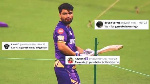 Rinku Singh facing backlash after his flop show in the IPL 2025 fans giving hilarious reactions