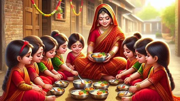 Kanya Pujan in Chaitra Navratri