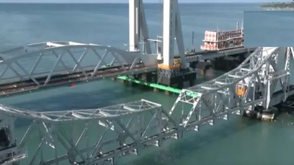 pamban bridge new photo