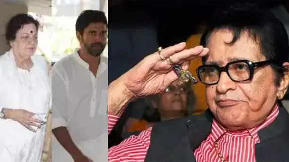 Manoj Kumar Prayer Meet Prem Chopra to Farhan Akhtar these Bollywood celebs attended wife Shashi looked sad video viral /
