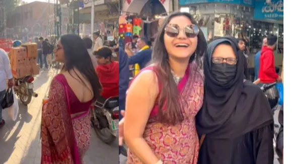 viral girl in sari video