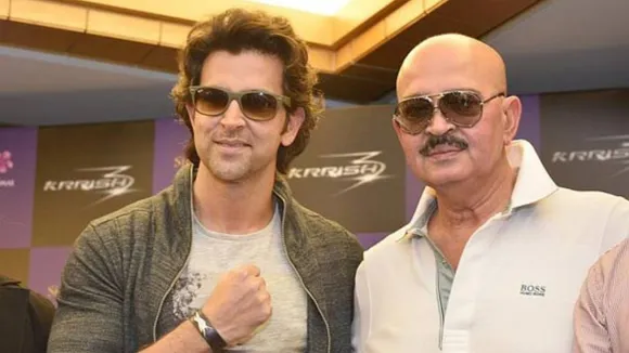 Hrithik Roshan Image with Father