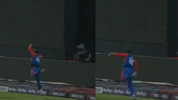 unbelievable effort by Delhi Capitals captain Axar Patel stops confirm six during DC vs MI 