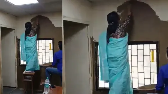 Delhi University principal applied cow dung viral video