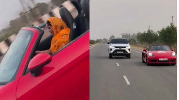 mom son car racing video