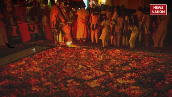 In Tamil Nadu the tradition of walking on ember