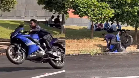 bike stunt video viral