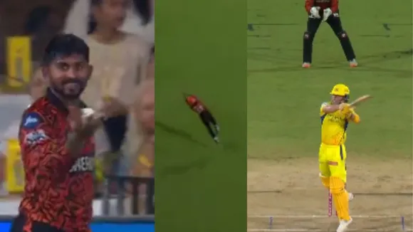catch of the season Kamindu Mendis stuns Dewald Brevis with Unbelievable catch CSK vs SRH IPL 2025 watch video