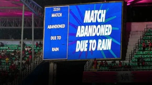 kkr vs pbks match abandoned due to rain in kolkata Both teams got 1 points
