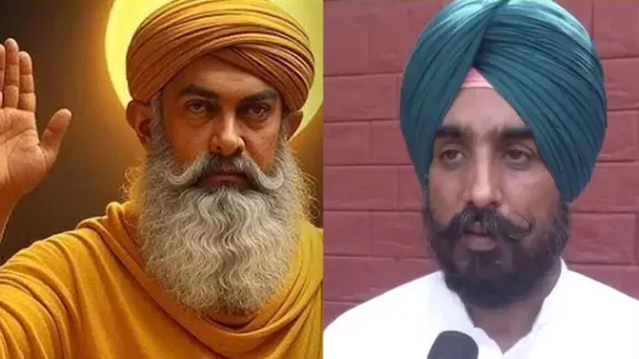 BJP got angry after seeing Muslim actor aamir khan dressed as Guru Nanak photo viral ..........