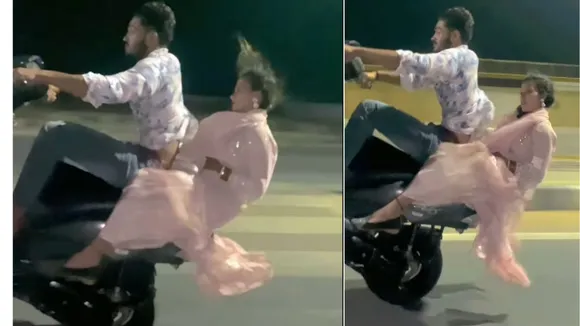 viral couple stunt