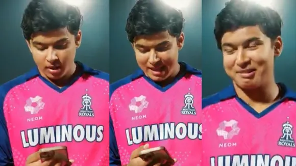 Papa Pranam Vaibhav Suryavanshi got emotional while talking to his father first time after century viral video  