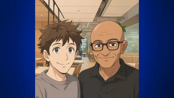 OpenAI CEO Sam Altman and Microsoft CEO Satya Nadella viral photo