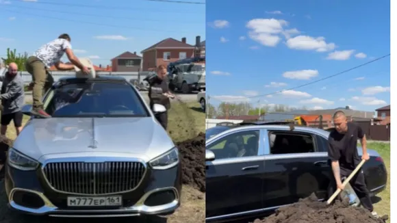viral video car mud