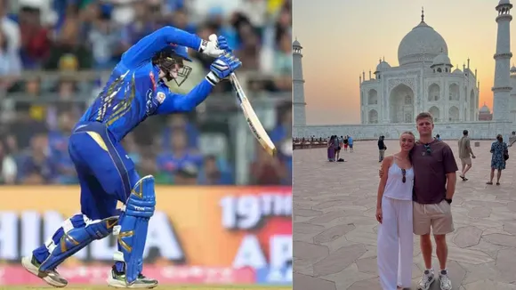 After cancellation of IPL 2025 Mumbai Indians player Ryan Rickelton visits Taj Mahal 