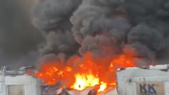 Maharashtra Bhiwandi Fire breakout 15 warehouse burned