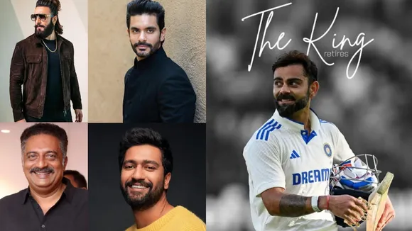 Ranveer Singh Vicky kaushal to Prakash Raj these stars reacted on Virat Kohli retirement.......