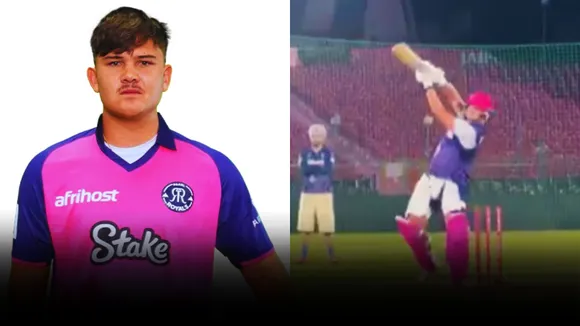 19-year-old lhuan dre Pretorius was seen smashing sixes in the nets as he joins rr for ipl 2025