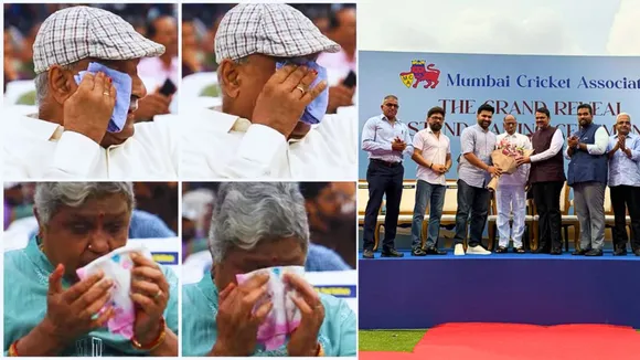 Rohit sharmas parents' eyes welled up with tears after seeing their son's achievement 