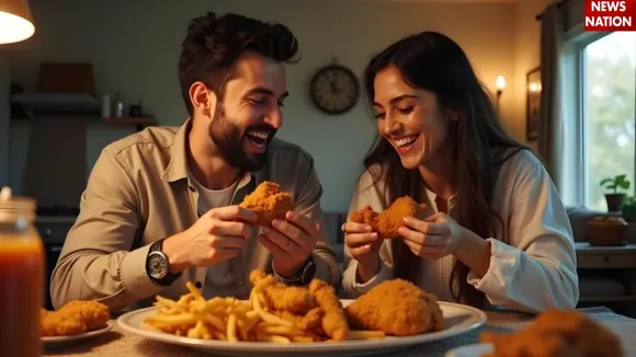 eating food