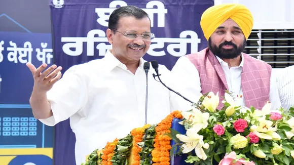 Kejriwal and Bhagwant Mann