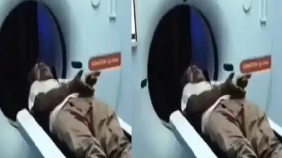 mri machine viral old man video