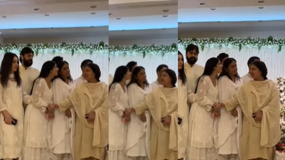 Tanisha Mukherjee was seen laughing at Rono Mukherjee Prayer Meet people said You should be ashamed