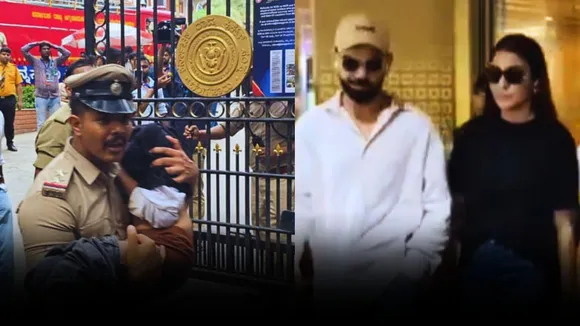 Virat Kohli-Anushka Sharma spotted for the first time after the victory parade of rcb in chinnaswamy stadium